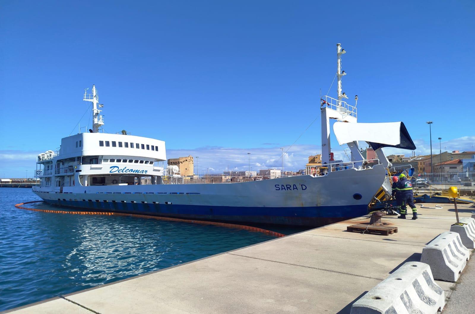 Operazioni portuali nave Sara D