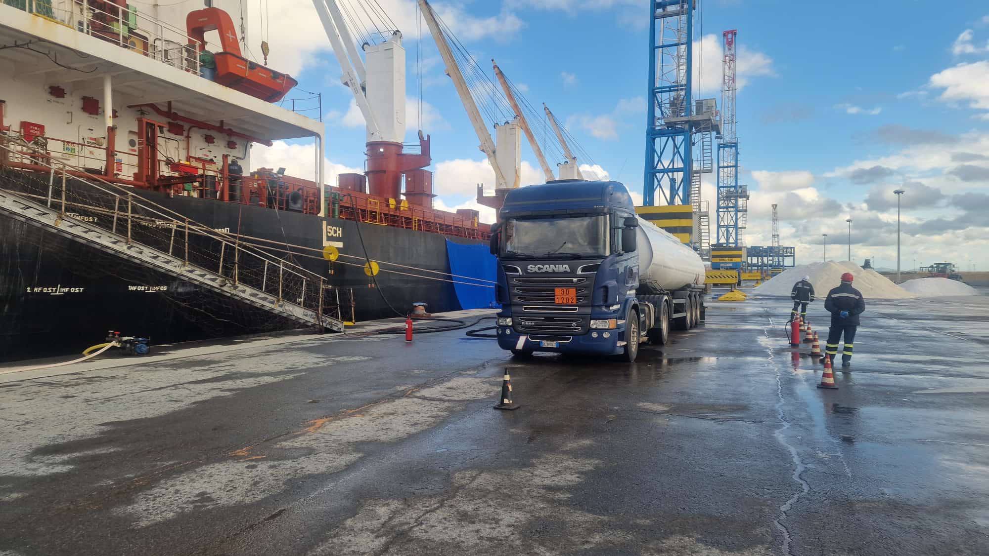 Operazioni portuali antincendio